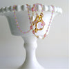 #4 Peu d’Abelle II Necklace - Bee Intaglio Pendant Orchid Chalcedony Pink Sapphires