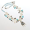 #1 Pajarito Flora Necklace - Turquoise Pearls Pyrite