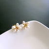 #1 Tippi Post Earrings - Freshwater Pearl Flower Earrings