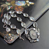 #3 Claire Necklace - Rock Crystal Victorian Silver Paste Pendant