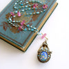 #6 Ainsley Necklace - Turquoise Pink Topaz Austro Hungarian Chatelaine Scent Bottle