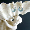 #2 Diana II Earrings - Sky Blue Topaz Seed Pearls Cluster Earrings