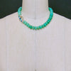 #6 Courtney II Necklace - Chrysoprase Opal Inlay Toggle