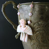 #8 Amorette Necklace - Pink Shell Cherub Angel Necklace