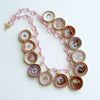 #1 China Doll Pink Necklace  Pink Quartz Pink Plates