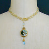 #8 Kaléidoscope de Papillon Necklace - Ethiopian Opal Blue  Topaz Butterfly Kaleidoscope Diorama