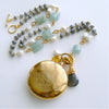 #5 Antigua III Sailor's Valentine Necklace-Aquamarine Labradorite