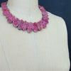 #8 Cherie Necklace - Pink Cobalto Pink Sapphires Druzy Necklace