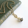 #4 Chantilly IV Necklace - Flamball Pearl Diamonds