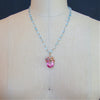 #7 Delphine Necklace - Pink Topaz Blue Topaz Emerald Citrine Rose Quartz