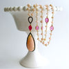 #3 Lisette Necklace - Peruvian Pink Opal Pink Sapphire Diamonds Necklace