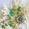 #2 Genovesa Necklace - Green Fluorite Prasiolite Sailors Valentine Necklace