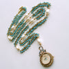 #1 Lilah Lovers Eye Necklace - Turquoise Pearls