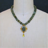 #6 Lissone Necklace - Sapphires Citrines Venetian Glass Intaglio