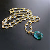 #1 Bella II Necklace - Green Blue Ametrine Blue Topaz Necklace