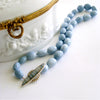 #2 Alicia Choker Necklace - Blue Opal MOP Inlay Toggle