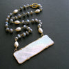 #4 L'offre III Necklace - Mystic Labradorite Pearls MOP Gaming Token