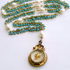 #3 Lilah Lovers Eye Necklace - Turquoise Pearls