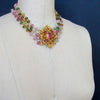 #6 Clarissa Necklace - Afghani Tourmaline Pink Pinchbeck Clasp