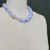 #6 Violet Necklace - Mystic Lavender Moonstone Choker Necklace