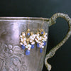 #6 Laudine Earrings - Tanzanite Opal Cluster Chandelier Earrings