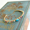 #3 Ainsley Stacking Bracelet - Turquoise Pink Topaz Seed Pearls