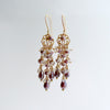#1 Veronique Chandelier Earrings - Silverite Lavender Opal Moon Quartz