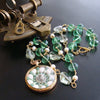 #6 Genovesa Necklace - Green Fluorite Prasiolite Sailors Valentine Necklace