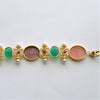#7 Castelsardo Intaglio Bracelet - Venetian Glass Intaglios Pearls Rubies