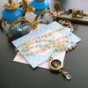 #2 Kaléidoscope de Papillon Necklace - Ethiopian Opal Blue  Topaz Butterfly Kaleidoscope Diorama