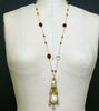#5 Guinevere II Necklace - Garnet Pearls Chatelaine Pearl Scent Bottle