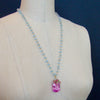 #6 Delphine II Necklace - Pink Topaz Blue Topaz Emerald Citrine Rose Quartz