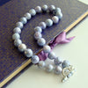 #3 Violet Necklace - Mystic Lavender Moonstone Choker Necklace