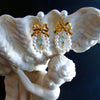 #3 Cassandra Earrings - Regency Style Bow Pearl Earrings