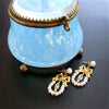 #4 Cassandra Earrings - Regency Style Bow Pearl Earrings